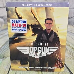 Top Gun Maverick Blu-ray Digital Tom Cruise Action Movie Slipcover NEW Paramount